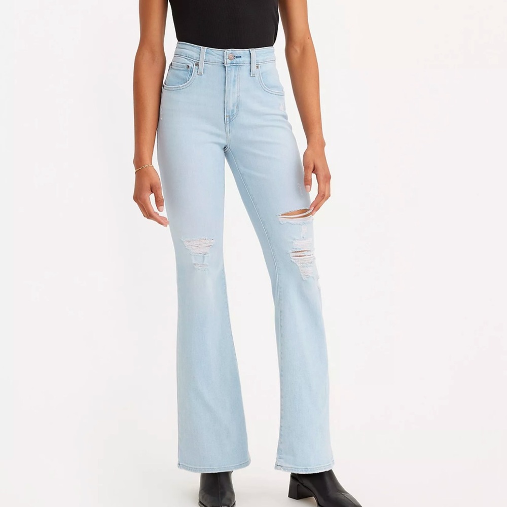 LEVIS 726 HIGH RISE FLARE JEANS - SIZE 30L